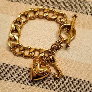 Juicy Couture puffy heart starter vintage bracelet